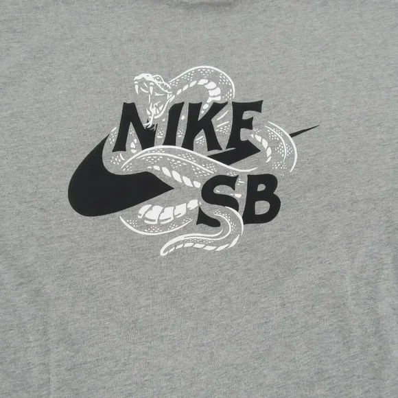 Nike SB Skate Long Sleeve Shirt Mens Size Large Grey Heather NEW - Picture 5 of 8
